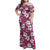 Piqi Bula Fiji Family Matching Off Shoulder Maxi Dress and Hawaiian Shirt Fijian Tapa Seamless Hibiscus - Polynesian Pride