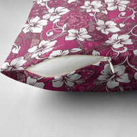Piqi Bula Fiji Pillow Cover Fijian Tapa Seamless Hibiscus - Polynesian Pride