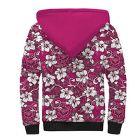 Piqi Bula Fiji Sherpa Hoodie Fijian Tapa Seamless Hibiscus - Polynesian Pride