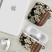 Bula Fiji Masi AirPods Case Tapa Tropical Hibiscus Half Stylized - Polynesian Pride