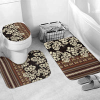 Bula Fiji Masi Bathroom Set Tapa Tropical Hibiscus Half Stylized - Polynesian Pride