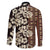 Bula Fiji Masi Family Matching Off Shoulder Maxi Dress and Hawaiian Shirt Tapa Tropical Hibiscus Half Stylized - Polynesian Pride