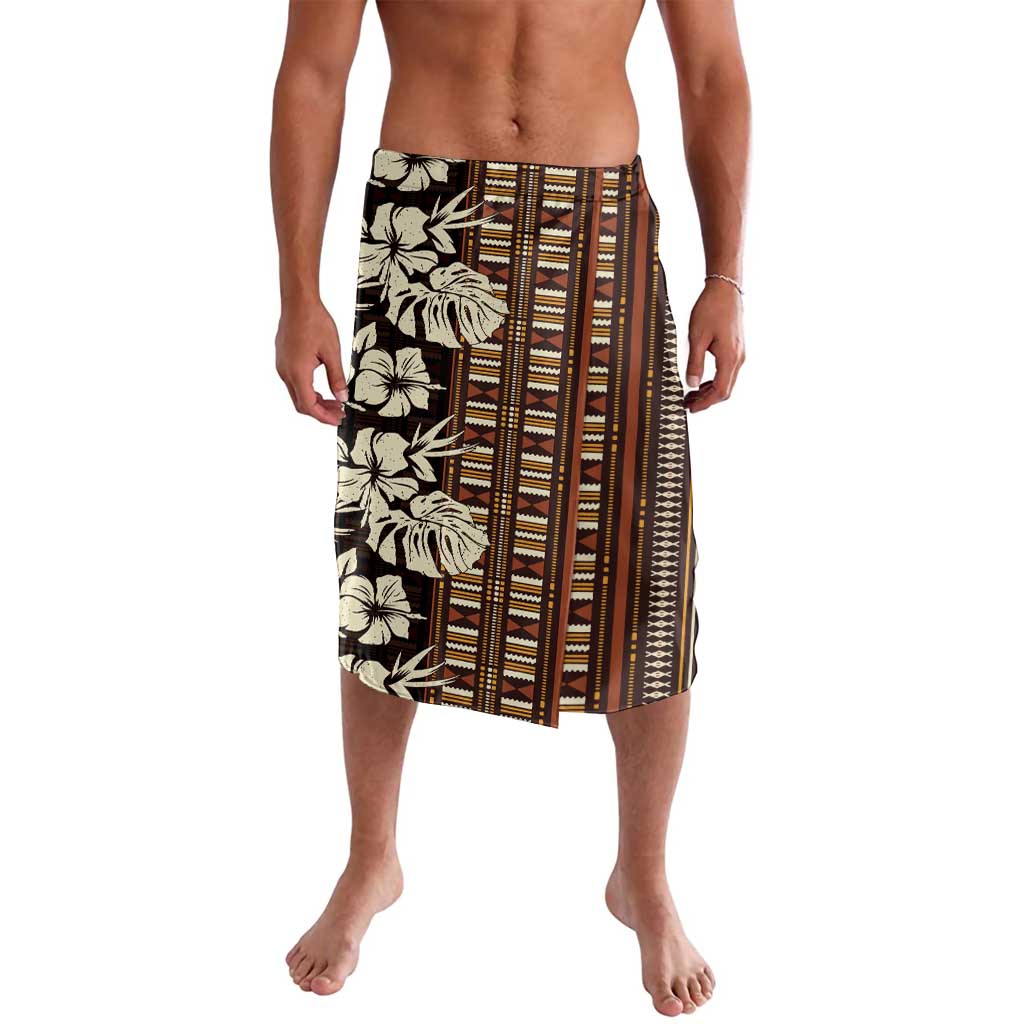 Bula Fiji Masi Lavalava Tapa Tropical Hibiscus Half Stylized - Polynesian Pride
