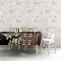 Bula Fiji Masi Tablecloth Tapa Tropical Hibiscus Half Stylized - Polynesian Pride