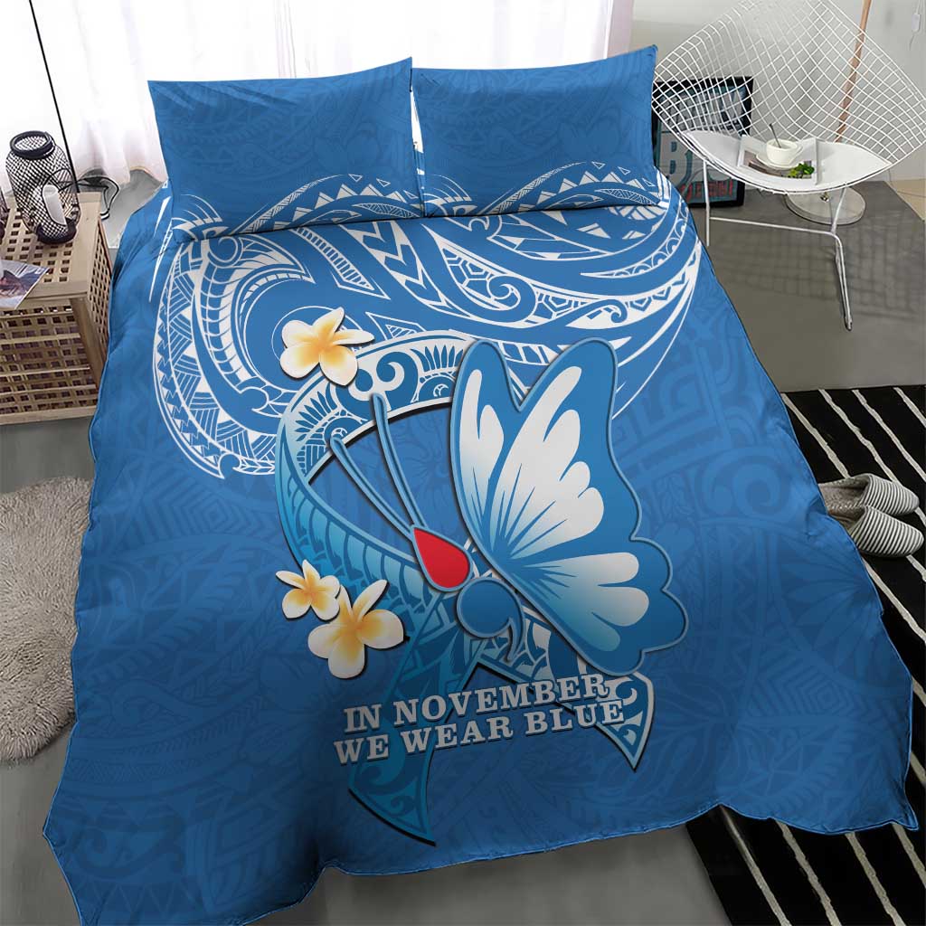 Polynesia Diabetes Awareness Month Bedding Set In November We Wear Blue