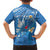 Polynesia Diabetes Awareness Month Family Matching Puletasi and Hawaiian Shirt In November We Wear Blue