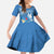 Polynesia Diabetes Awareness Month Family Matching Short Sleeve Bodycon Dress and Hawaiian Shirt In November We Wear Blue