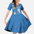 Polynesia Diabetes Awareness Month Kid Short Sleeve Dress In November We Wear Blue