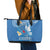 Polynesia Diabetes Awareness Month Leather Tote Bag In November We Wear Blue