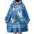 Polynesia Diabetes Awareness Month Wearable Blanket Hoodie In November We Wear Blue