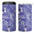 Polynesia Stomach Cancer Awareness 4 in 1 Can Cooler Tumbler Periwinkle Ribbon Brave Strong!