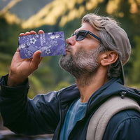 Polynesia Stomach Cancer Awareness 4 in 1 Can Cooler Tumbler Periwinkle Ribbon Brave Strong!