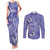 Polynesia Stomach Cancer Awareness Couples Matching Tank Maxi Dress and Long Sleeve Button Shirt Periwinkle Ribbon Brave Strong!