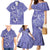 Polynesia Stomach Cancer Awareness Family Matching Mermaid Dress and Hawaiian Shirt Periwinkle Ribbon Brave Strong!