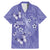 Polynesia Stomach Cancer Awareness Family Matching Mermaid Dress and Hawaiian Shirt Periwinkle Ribbon Brave Strong!