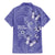 Polynesia Stomach Cancer Awareness Family Matching Mermaid Dress and Hawaiian Shirt Periwinkle Ribbon Brave Strong!