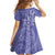 Polynesia Stomach Cancer Awareness Family Matching Puletasi and Hawaiian Shirt Periwinkle Ribbon Brave Strong!