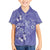 Polynesia Stomach Cancer Awareness Family Matching Puletasi and Hawaiian Shirt Periwinkle Ribbon Brave Strong!