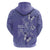 Polynesia Stomach Cancer Awareness Hoodie Periwinkle Ribbon Brave Strong!