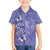 Polynesia Stomach Cancer Awareness Kid Hawaiian Shirt Periwinkle Ribbon Brave Strong!