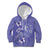 Polynesia Stomach Cancer Awareness Kid Hoodie Periwinkle Ribbon Brave Strong!
