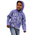 Polynesia Stomach Cancer Awareness Kid Hoodie Periwinkle Ribbon Brave Strong!