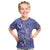 Polynesia Stomach Cancer Awareness Kid T Shirt Periwinkle Ribbon Brave Strong!