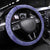 Polynesia Stomach Cancer Awareness Steering Wheel Cover Periwinkle Ribbon Brave Strong!