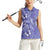 Polynesia Stomach Cancer Awareness Women Sleeveless Polo Shirt Periwinkle Ribbon Brave Strong!