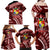 Malo e lelei Tonga Family Matching Off Shoulder Maxi Dress and Hawaiian Shirt Tongan Ngatu Pattern Red Version LT14 - Polynesian Pride