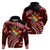 Malo e lelei Tonga Hoodie Tongan Ngatu Pattern Red Version LT14 - Polynesian Pride