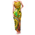 Halo Vanuatu Family Matching Tank Maxi Dress and Hawaiian Shirt Sand Drawing Turtle Polynesian Tropical Flowers LT14 Mom's Dress Reggae - Polynesian Pride