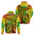 Halo Vanuatu Hoodie Sand Drawing Turtle Polynesian Tropical Flowers LT14 - Polynesian Pride