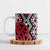 New Zealand Ceramic Mug Aotearoa Kowhaiwhai Mix Taniko Art - Red - Polynesian Pride