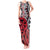 New Zealand Tank Maxi Dress Aotearoa Kowhaiwhai Mix Taniko Art - Red