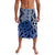 New Zealand Lavalava Aotearoa Kowhaiwhai Mix Taniko Art - Blue