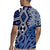 New Zealand Rugby Jersey Aotearoa Kowhaiwhai Mix Taniko Art - Blue