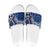 New Zealand Slide Sandals Aotearoa Kowhaiwhai Mix Taniko Art - Blue - Polynesian Pride