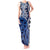 New Zealand Tank Maxi Dress Aotearoa Kowhaiwhai Mix Taniko Art - Blue