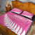 Custom New Zealand Aotearoa Cricket Quilt Bed Set Go White Silver Fern