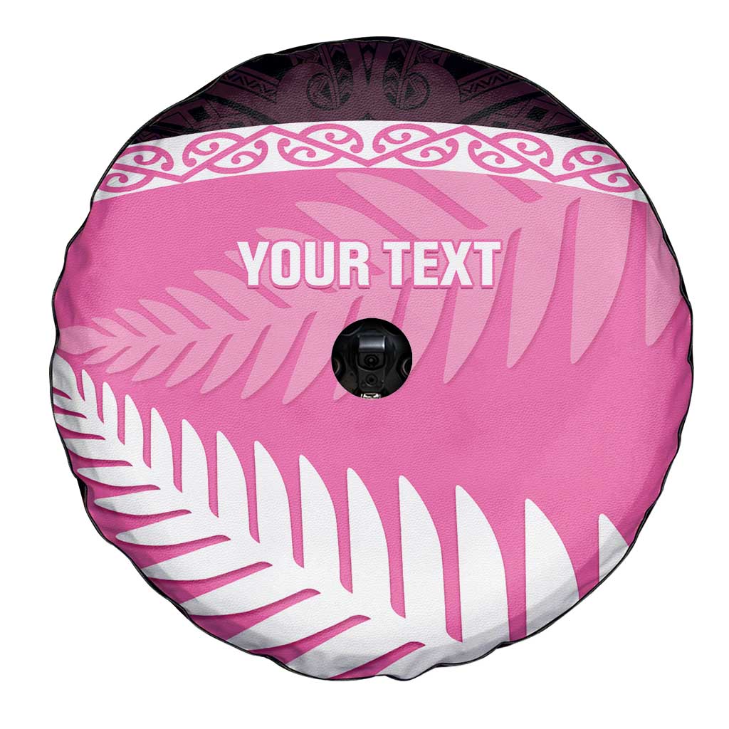 Custom New Zealand Aotearoa Cricket Spare Tire Cover Go White Silver Fern