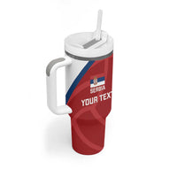 Custom Serbia Volleyball Tumbler With Handle 2025 Go Champions