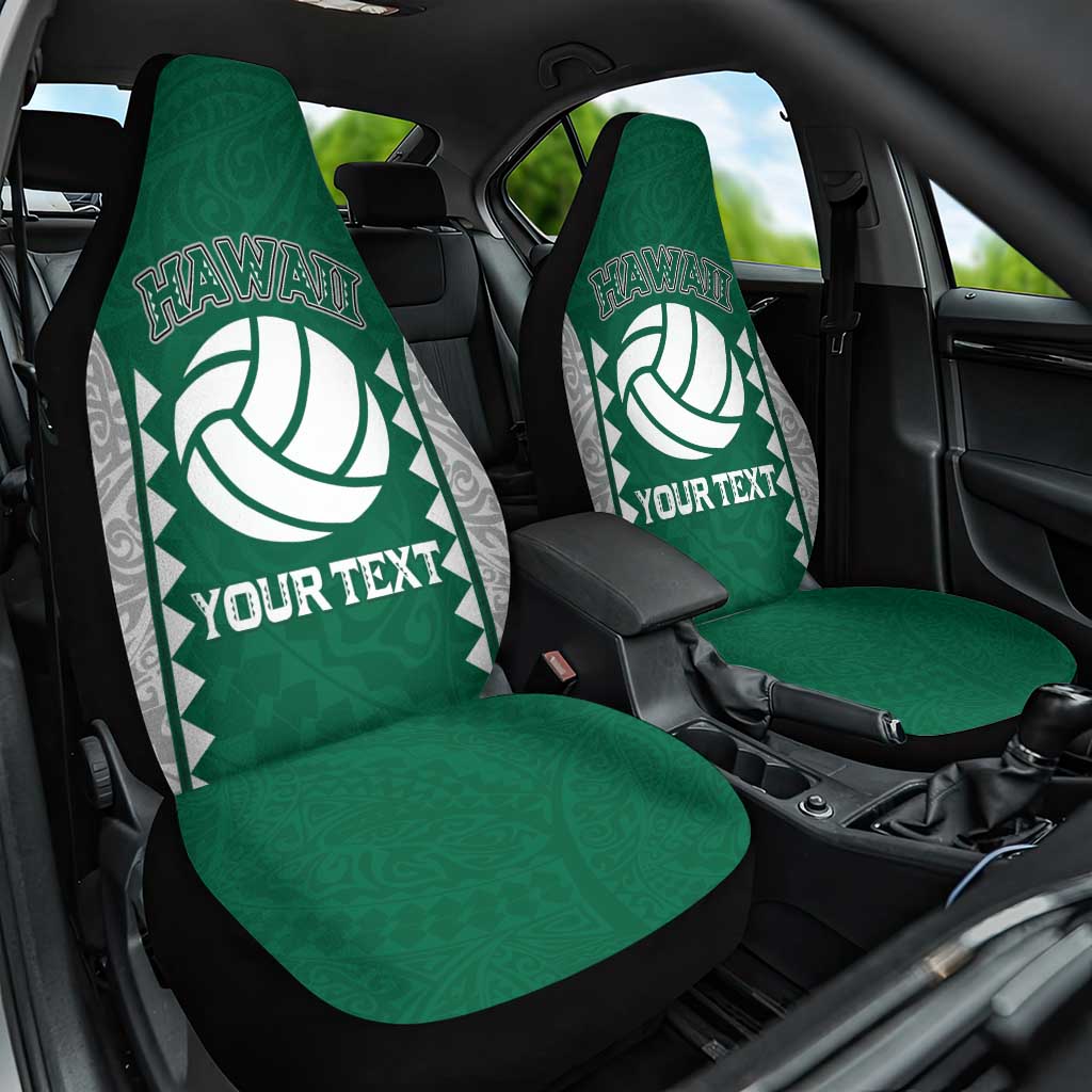 Custom Hawaii Volleyball Car Seat Cover Hawaiian Kakau Pattern