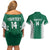 Custom Hawaii Volleyball Couples Matching Off Shoulder Short Dress and Hawaiian Shirt Hawaiian Kakau Pattern