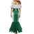 Custom Hawaii Volleyball Family Matching Mermaid Dress and Hawaiian Shirt Hawaiian Kakau Pattern