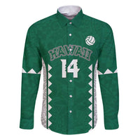Custom Hawaii Volleyball Family Matching Puletasi and Hawaiian Shirt Hawaiian Kakau Pattern