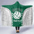 Custom Hawaii Volleyball Hooded Blanket Hawaiian Kakau Pattern