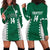 Custom Hawaii Volleyball Hoodie Dress Hawaiian Kakau Pattern