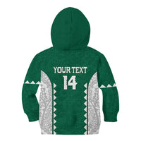 Custom Hawaii Volleyball Kid Hoodie Hawaiian Kakau Pattern