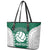 Custom Hawaii Volleyball Leather Tote Bag Hawaiian Kakau Pattern